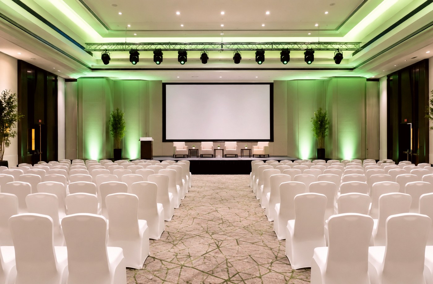 Large professional event hall